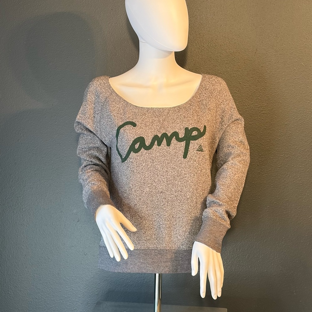 Comfy and Cozy Novelty Gray Camp Sweatshirt by Independent Trading Company